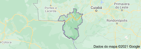 Mapa de Cáceres (Mato Grosso)